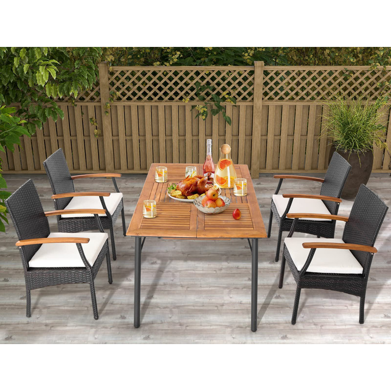 Mitchellville Patio Dining Armchair with Cushion