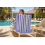 Serviette de plage absorbante 100% coton Vaurna Beach Luxury Resort - Pervenche 2 PAQUET-830292612