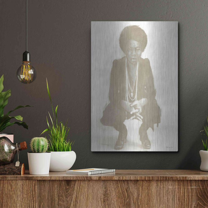 Red Barrel Studio® «Nina» par Stellar Design Studio, art mural en métal, H 16 po x l 12 po