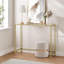 Console Table, Tempered Glass Tabletop-1699491628