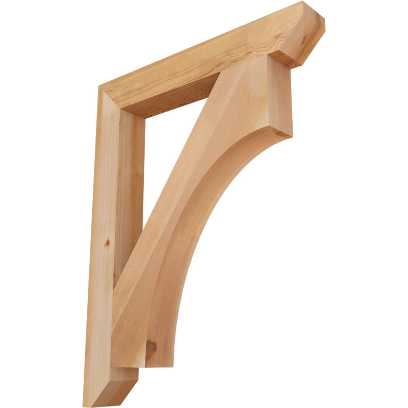 Support en bois Westlake, Cèdre rouge, 36" H x 3.5" W x 28" D