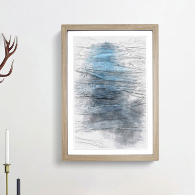 Dark Water in Abstract - Picture Frame Graphic Art Print