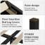 Upholstered Bed Frame With Diamond Tufted Headboard And RGB LED Lights, No Box Spring Required-1775471139-1775471138