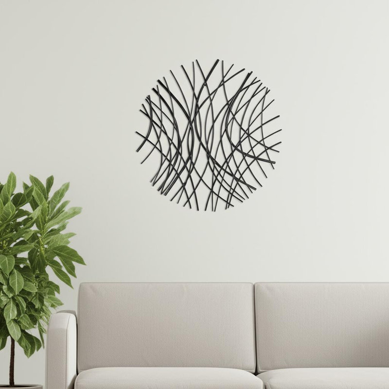 Sculpture dimensionnelle suspendue abstraite 30 "X 30"