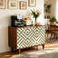 Buffet de rangement à motif géométrique-131269242
