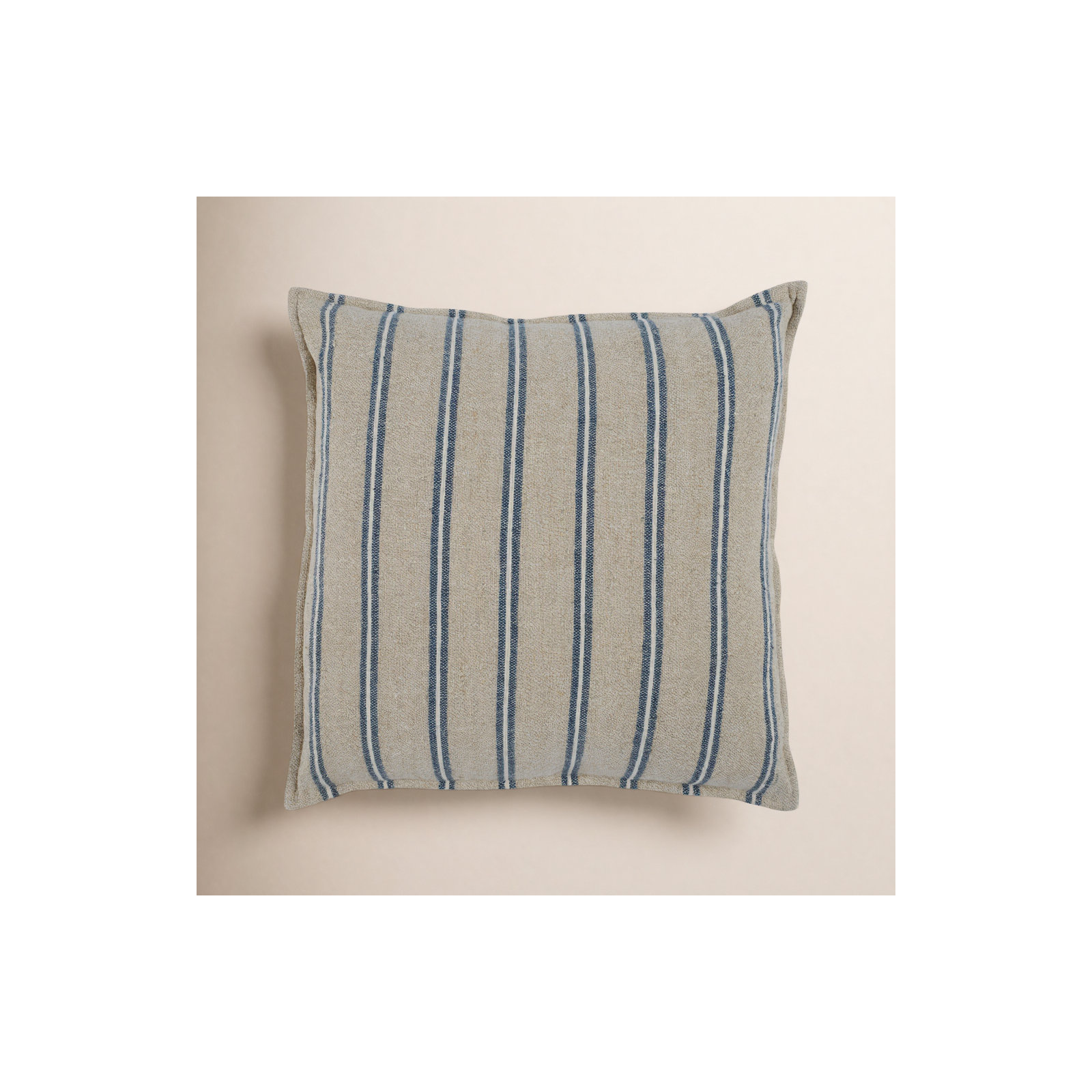 Gemini Striped Cotton Throw Pillow, 26'' x 26''