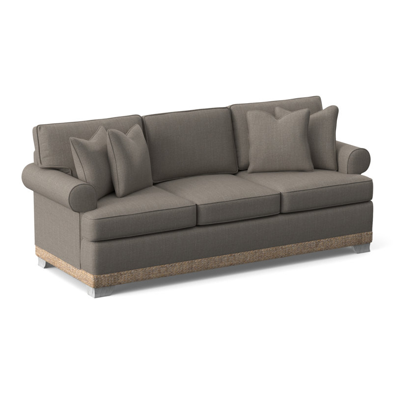 Fairwind 83" Sofa Bed with Reversible Cushions, Stone Crypton Performance; 0884-83, Gel Memory Foam Mattress