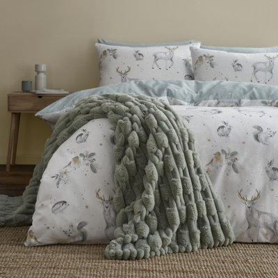 Carved Faux Fur Blanket Throw