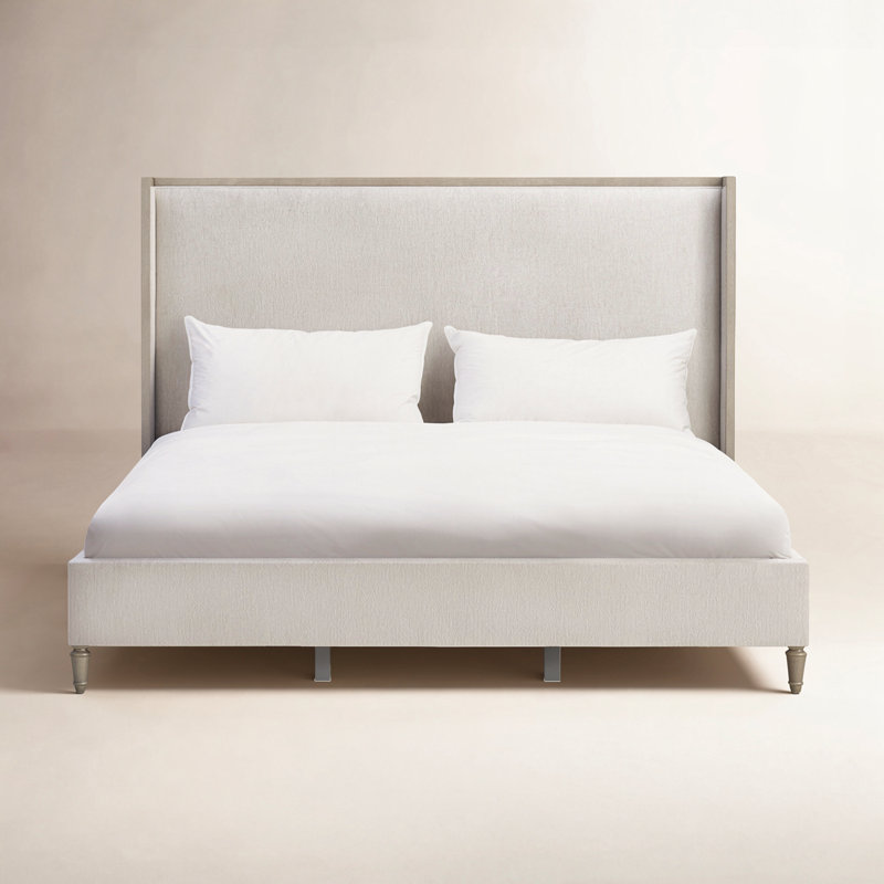 Dinora Upholstered Wingback Bed, Queen
