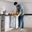 Double poubelle de recyclage escamotable 37 pintes-86769871