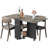 50.1'' x 31.4'' Dinning Table with Wheels-100078675