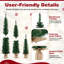 Ensemble d'arbres de Noël artificiels 3 pi + 4 pi + 5 pi avec 3 branches 85 + 137 + 193