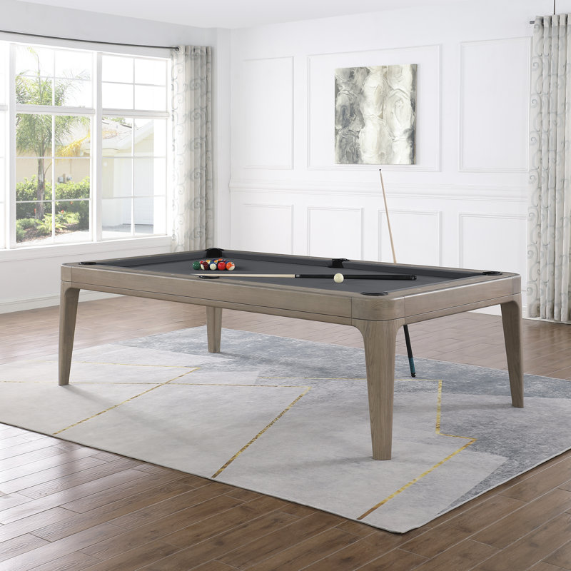 Playcraft Boca 8' Slate Pool Table with Professional Installation Included, Charcoal, Dining Top Not Included