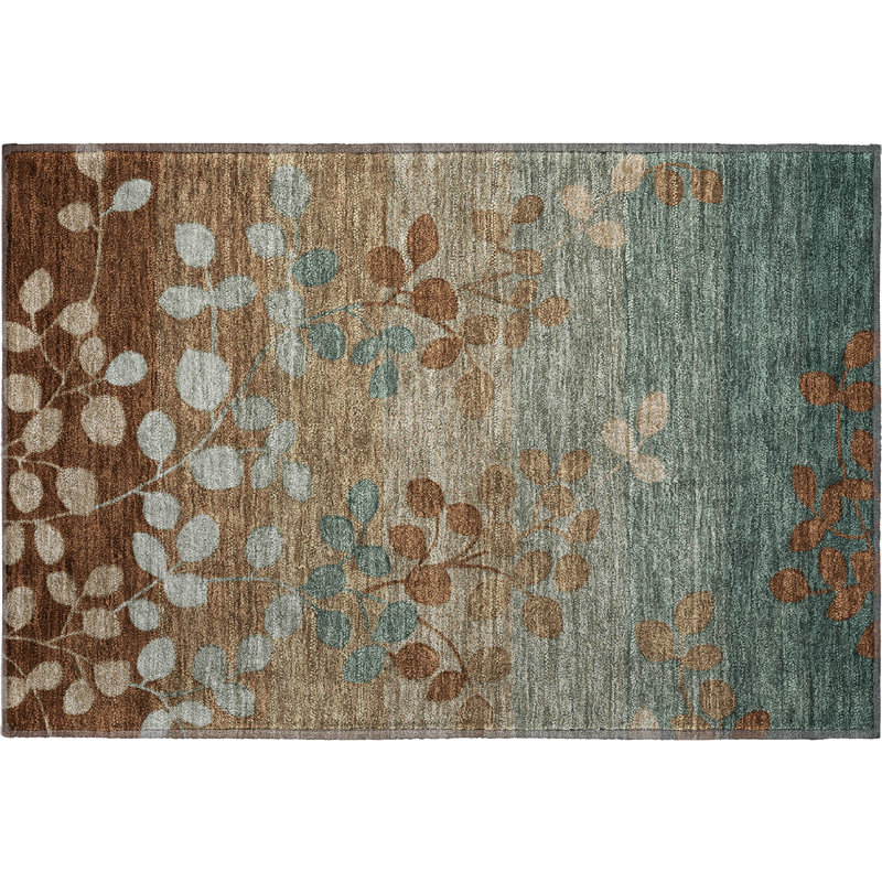 Premium Machine Washable Jakiyra AMF1900 Floral Rug, Rectangle 1'8" x 2'6"