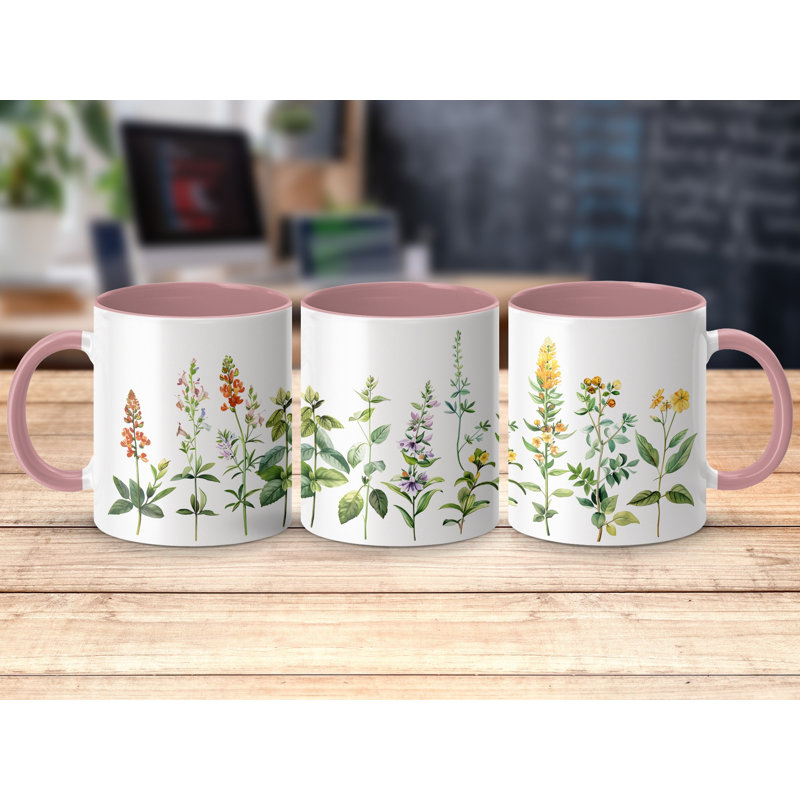 Ceramic Coffee Mug, Pink