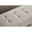Banc repose-pieds 59 po avec rangement en tissu beige-169924727
