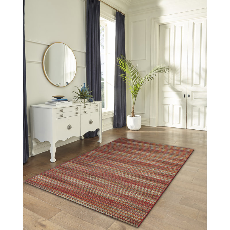 Tapis safran intérieur / extérieur Waller, Rectangle 7 pi 10 po x 9 pi 10 po