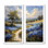 «Blue Green Summer Meadow Charm Blue Bonnets - Blue Bonnets Wall Art», ensemble de 2 impressions sur toile à motif floral bleu
