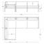Canapé modulaire d'extérieur réversible de 101,5 po de largeur avec coussins Sunbrella-88873903