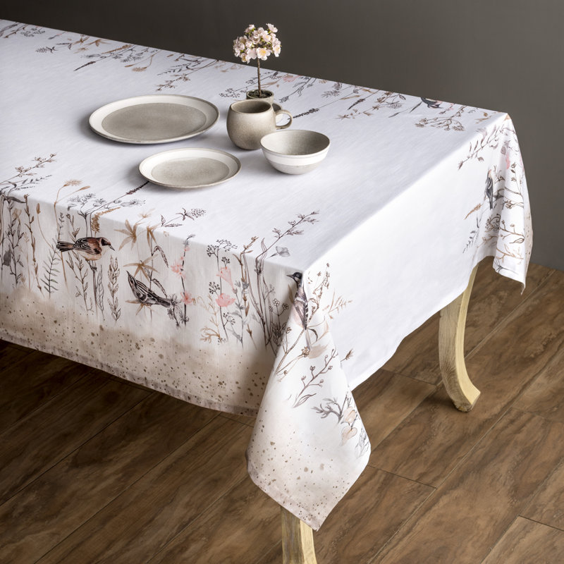 100% Cotton Tablecloth, 90" L x 60" W