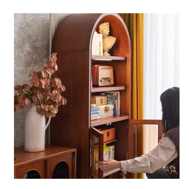 Bibliothèque de rangement de style européen