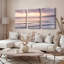Ensemble de 3 toiles murales « Coucher de soleil sur glace » pour la décoration du salon, de la chambre et de la maison-129074061
