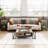 Balgobin Glass Top Coffee Table-761807774-761807775