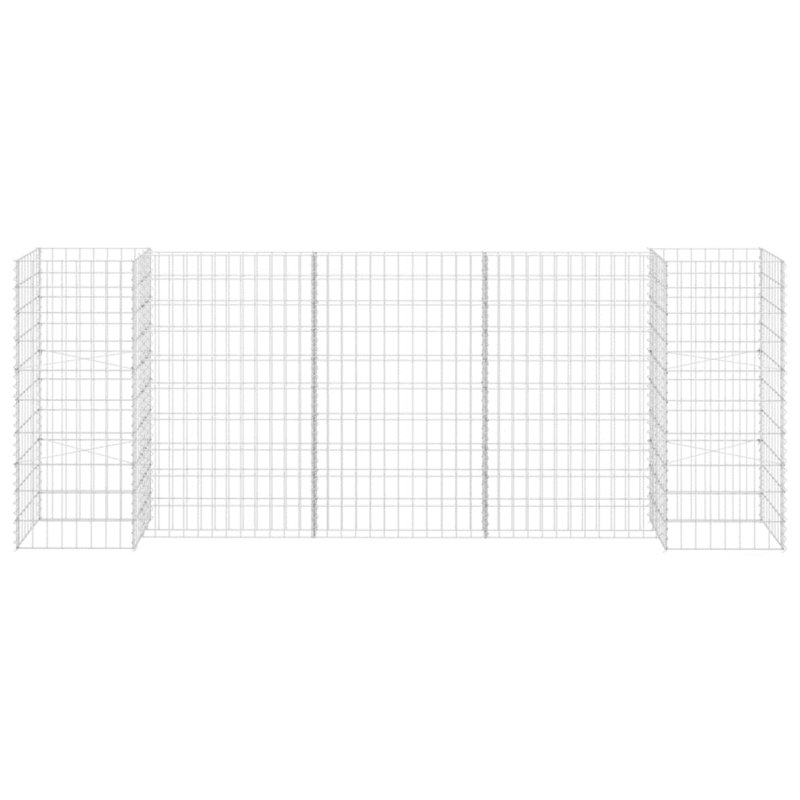 Mur de soutènement Gabion Gabion, H 31,5 po x l 102,4 po x P 15,7 po