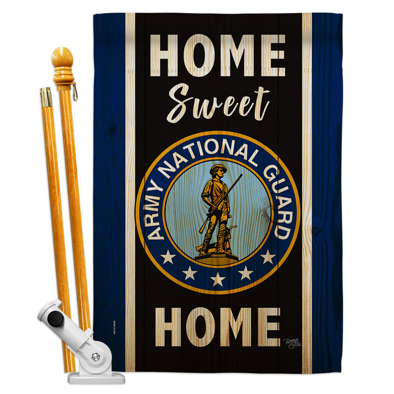 Double Sided 40'' H x 28'' W Polyester Flag Set