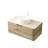 36" Bathroom Vanity With Drawer, White Round Ceramic Sink, -Pattern Sintered Stone Top, And Oak Cabinet - Water- Structure, Soft Close System, Pre-Built Unit Basin, Counter, Finish High-Performance-857636162-857636160