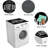 Washer And Dryer Covers,Non-Slip Dryer Top Protector Mat,Dust-Proof Washing Machine Cover, Washer Dryer Top Covers (Black, 23.6" X 19.7")