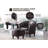 Wesley Faux Leather Barrel Chair with Ottoman