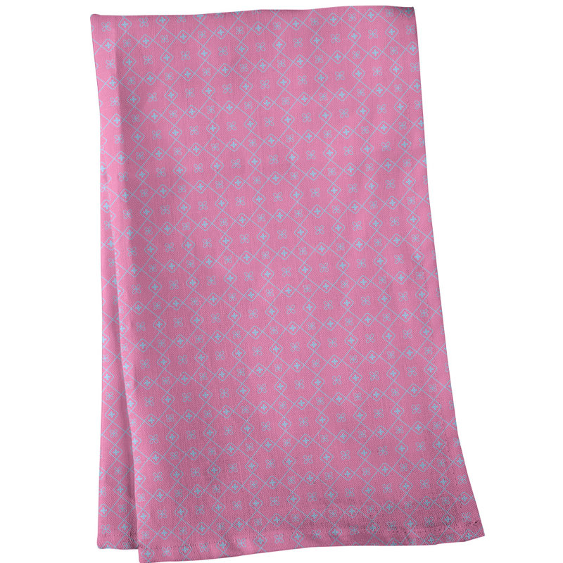 Serviette à thé à motif napperon Mcguigan, Rose clair, Sergé de coton