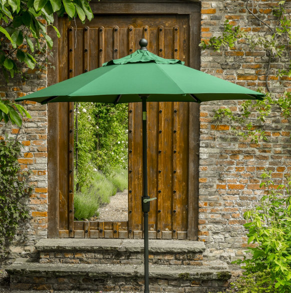 Ryebrook 2.7m Elizabeth Parasol, Green, 270cm W x 270cm D