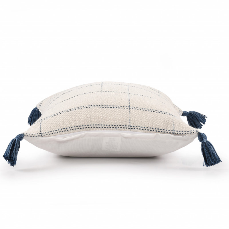 Housse de coussin carré en mélange de polyester, polyester