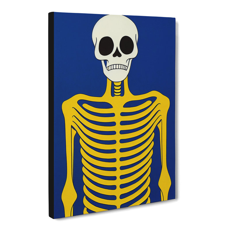 CAN-V0523-2267X Skeleton Pop - Wrapped Canvas Print, 50cm H x 35cm W x 3cm D