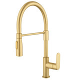 CLAUDIUS Culinary Kitchen Single Hole Pull Down Kitchen Faucet with Magnetic Docking