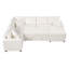 Divan-lit modulaire avec canapé-lit de rangement de 112,2 po avec repose-pieds, trois coussins et dispositifs de chargement pour le salon-1412293063