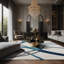 Tapis gris soyeux et moelleux-100857030