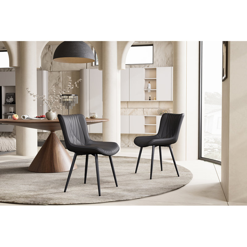 Chaise de salle à manger Disbrow, Noir
