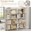 Grande bibliothèque à 5 niveaux, bibliothèque ouverte pour bureau à domicile, tablettes pour le salon, tablette de bureau, bibliothèque de style industriel rétro avec structure en métal-995908942