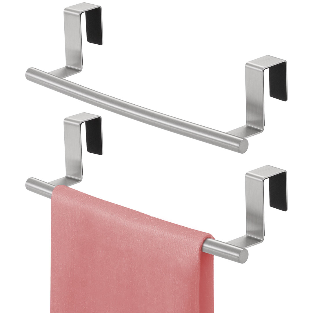 KES Over-The-Door Towel Bar Towel Rack Kitchen Bathroom Over the Cabinet (Set of 2) KES 