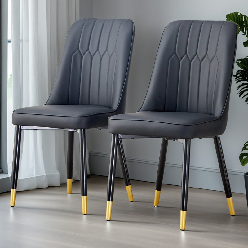 2-Piece Set Dining Chair, Gray