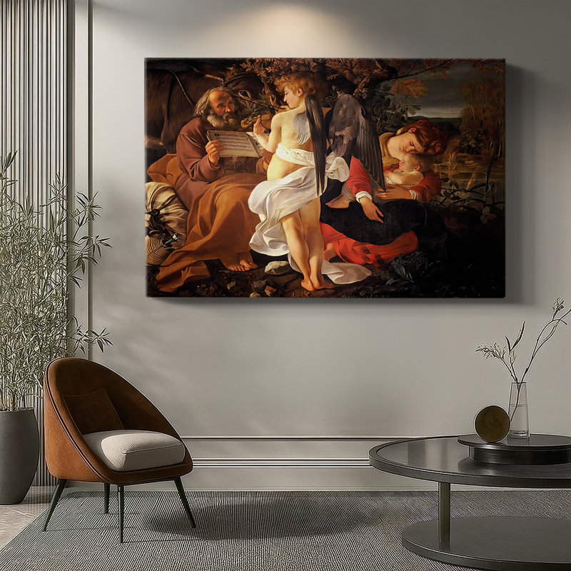 Rest on the Flight into Egypt-Caravaggio-Gallery Wrapped Canvas-c. 1597, 24 x 36