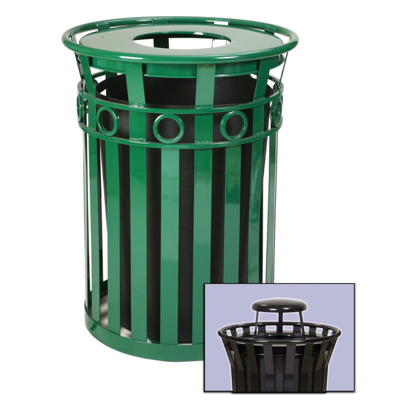 Poubelle 36 gallons receptacle Oakley, Vert