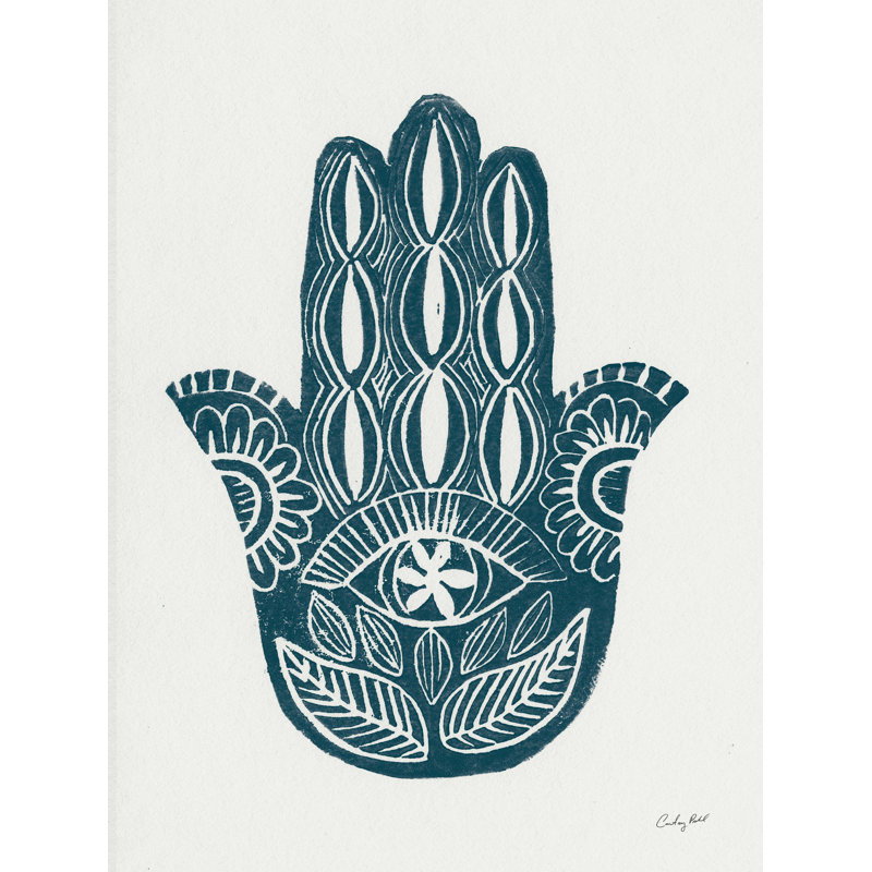 Hamsa II - reproduction sur toile tendue, H 48 po x l 36 po