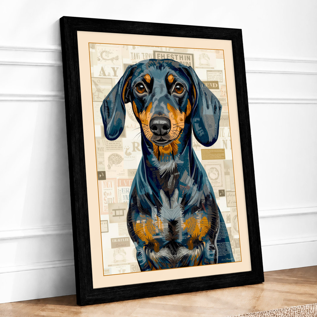 Alert Hound Eclectic - Framed Print