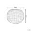 Elisabetta 45cm Wide Round Solid Colour Pouffe Ottoman-1162205427