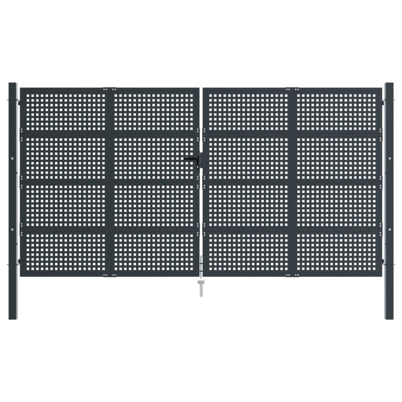 Ebern Designs Garden Gate Anthracite , 400cm H x 225cm W x 2.4cm D