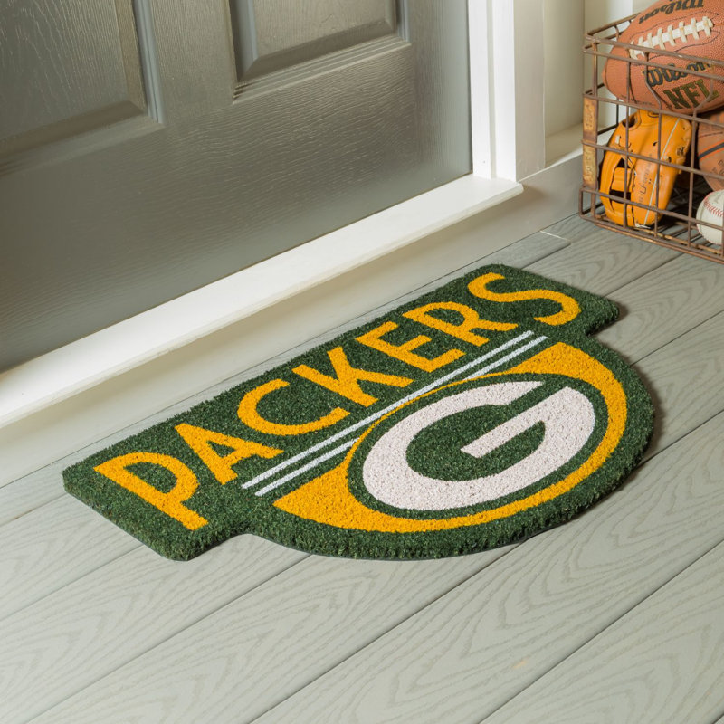 Tapis de bienvenue d'extérieur en fibre de coco NFL, Emballeurs